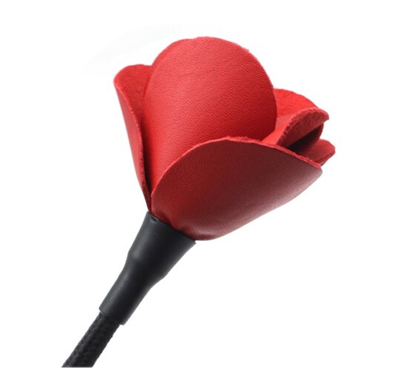 Material: Cow Leather, PVC, Metal
Total length: 54.5cm Liebe Seele - Flower Rhythm Crop - Red photo-2