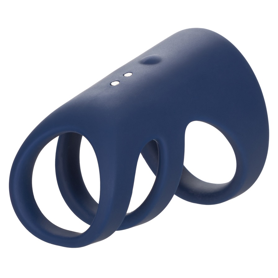 Explore new horizons of pleasure with the Viceroy Rechargeab... CEN - Viceroy Triple Vibro Ring - Blue photo-6