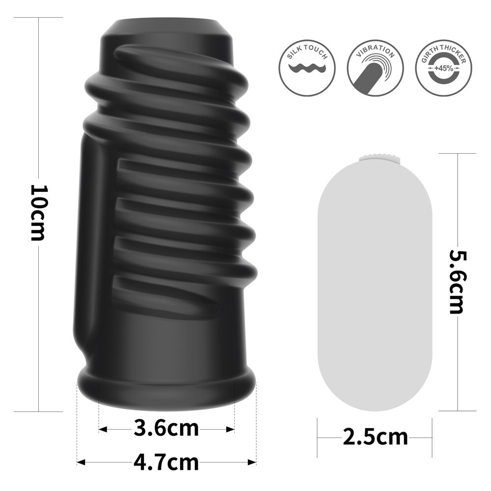 Knights Ring is a great choice for individuals and partners ... Lovetoy - Knights Spiral Vibro Ring - Black photo-11