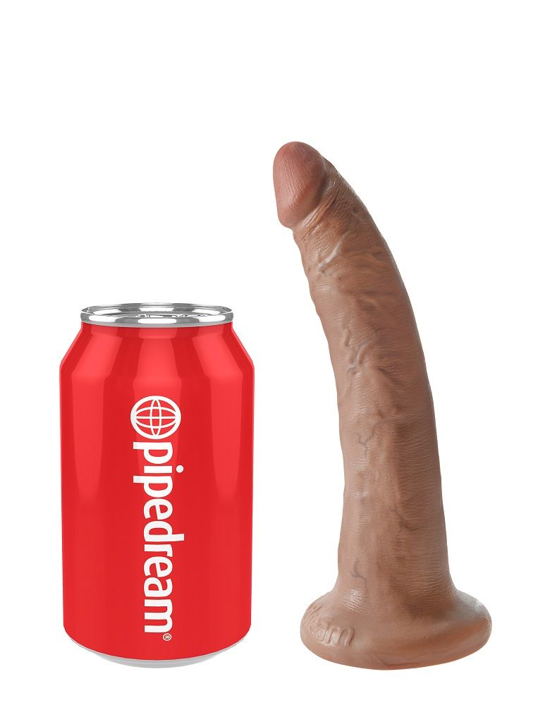 Do you want your first dildo to look and feel just like the ... King Cock - Cock 7″ - Caramel photo-6