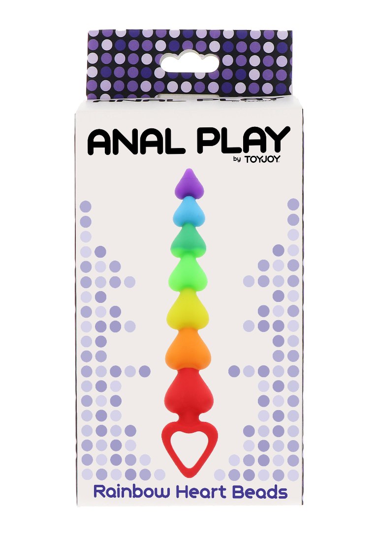 Experience the ultimate in intimate pleasure and exploration... ToyJoy - Heart Beads - Rainbow photo-4