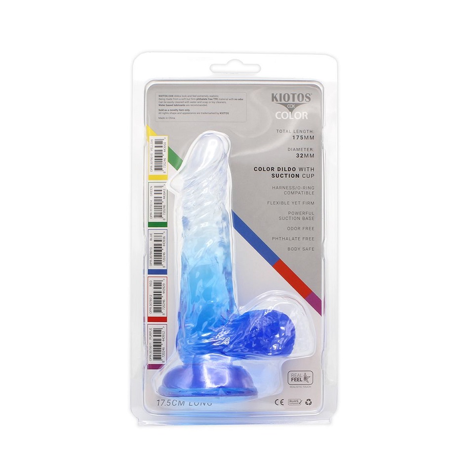 This special transparent dildo has an amazing color mix and ... Kiotos - Realistic Dildo 03 - Blue photo-10