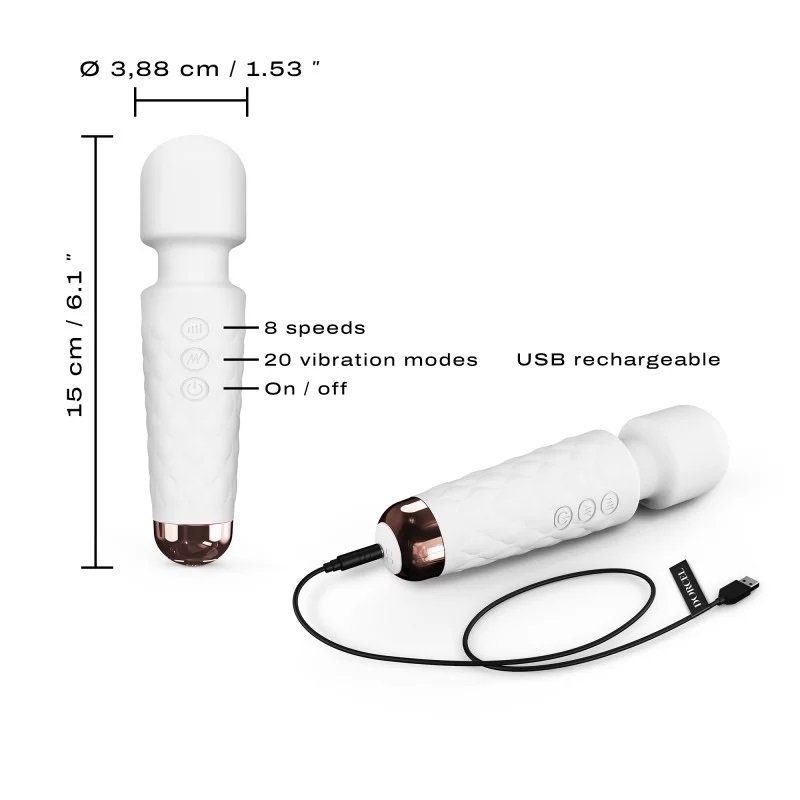 Treat yourself to the Mini version of Wanderful, your best t... Dorcel - Mini Wanderful Massager - White photo-8