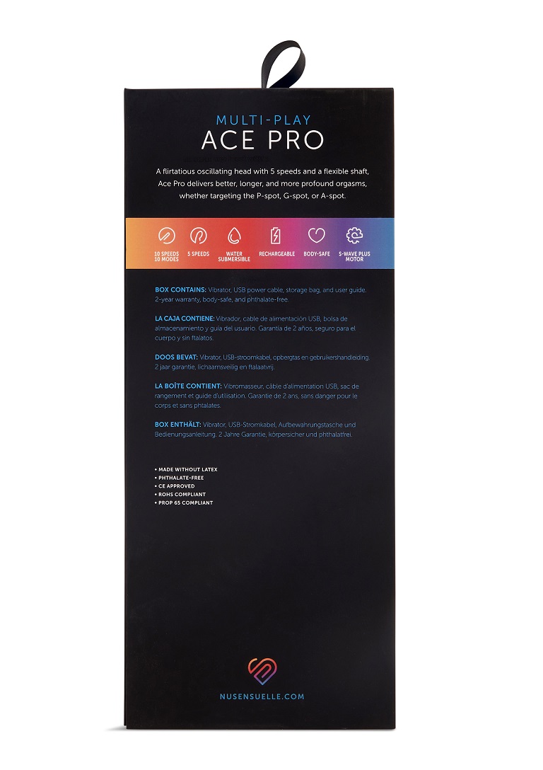Looking for tantalizing temptation? Meet Ace Pro, a flirtati... Nu Sensuelle - Ace Pro Multi Play Vibe - Black photo-8