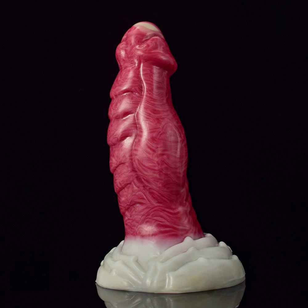 Realistic glans, extra thick dildo / butt plug. Soft and com... FAAK - Thick Glans Dildo - Hellfire photo-9