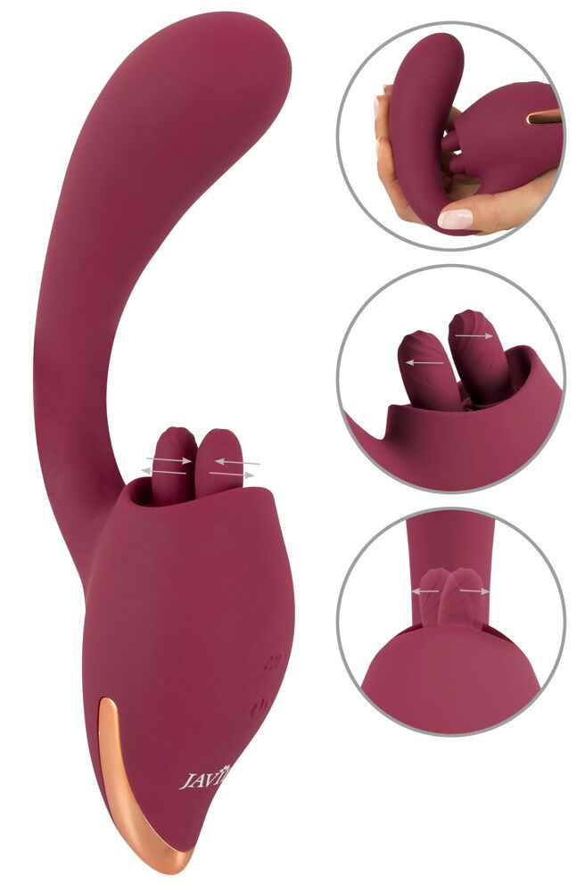 Dual stimulation with innovative licking function!
The sophi... Javida - Licking 2 Function Vibrator - Purple photo-4