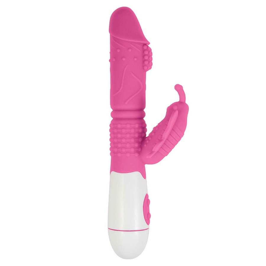 The dual-motor Lotus Sensual Massager #4 features a large bu... Nasstoys - Lotus #4 Rabbit Vibrator - Pink photo-2