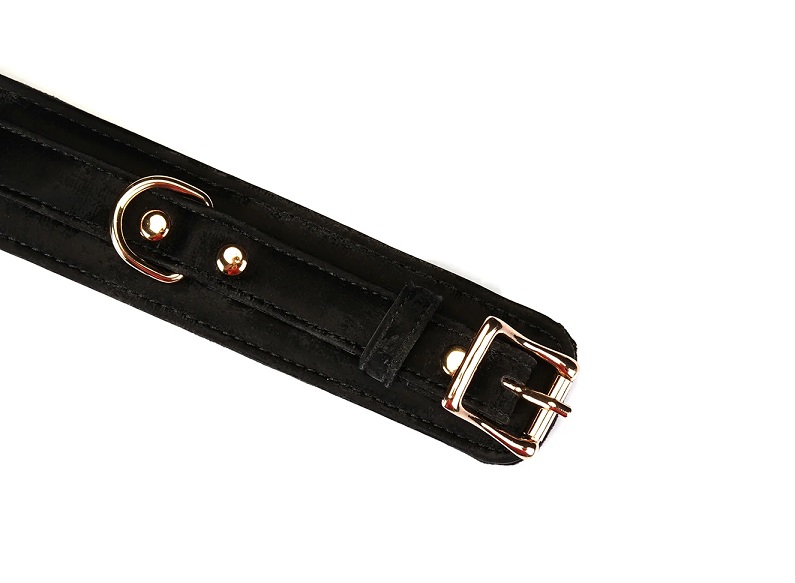 Enjoy full body domination with these beautiful Vegan Leathe... Liebe Seele - Boudoir Amor Ancle Cuffs - Black photo-4