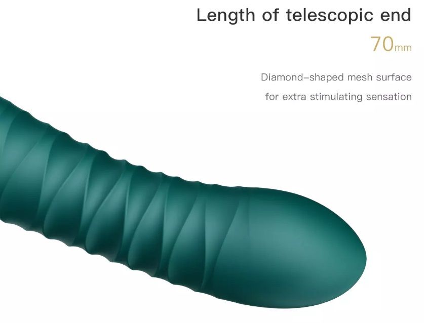 KING applies ZALO's breakthrough PowerThrust technology, org... Zalo - King APP Thrusting Vibrator - Obsidian Black photo-12