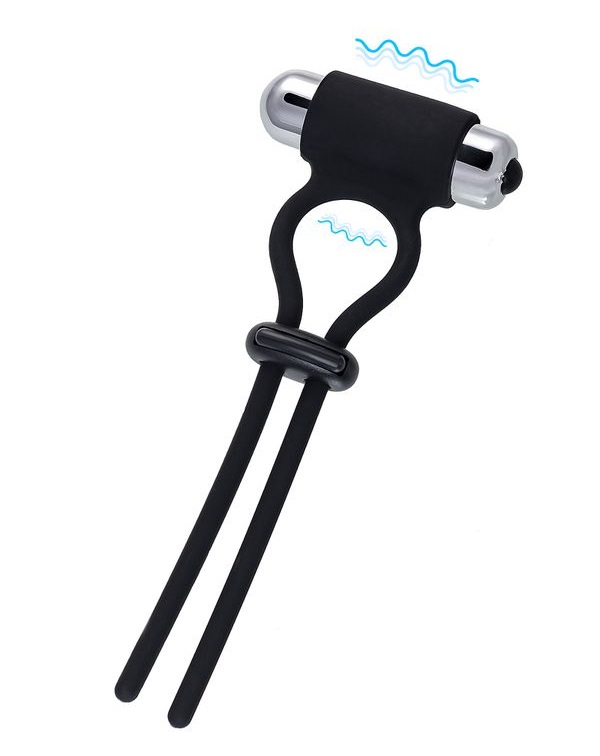 Pulling lasso will allow you to quickly achieve the desired ... A-Toys - Jet Vibro Lasso Ring - Black photo-3