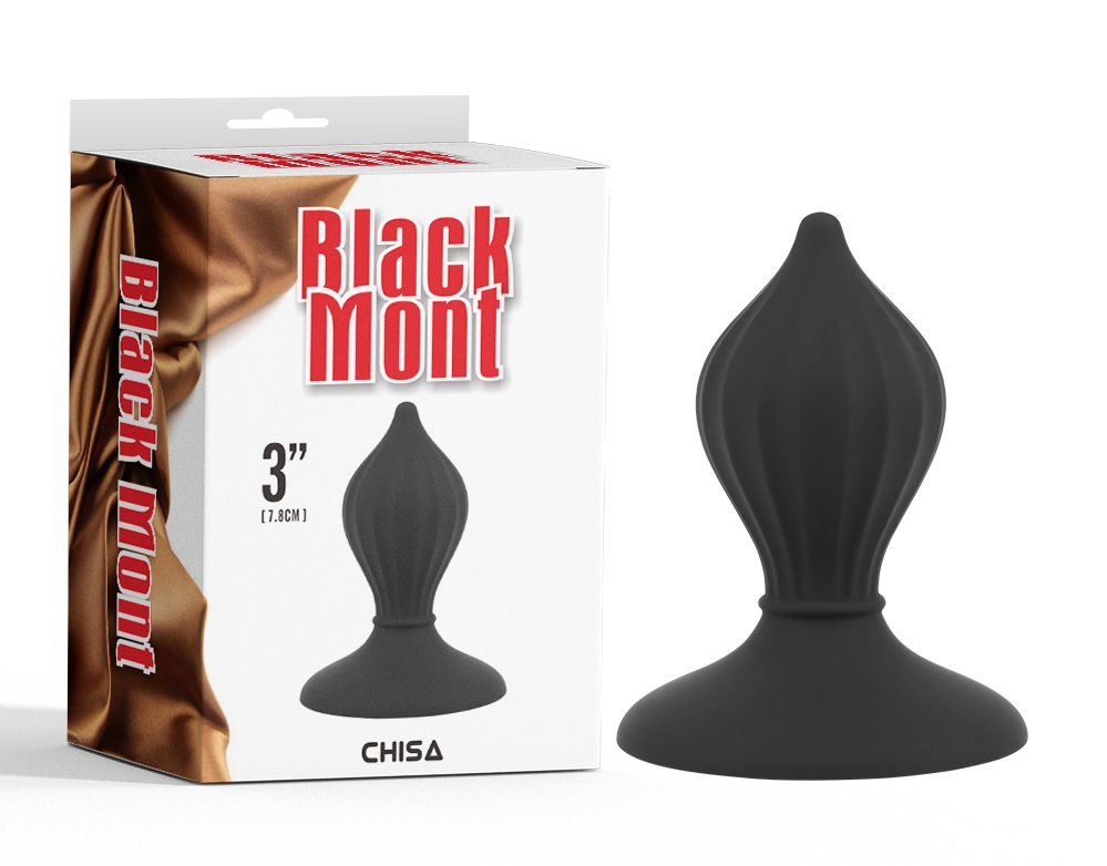 Black Mont series anal plug with cute ribbed surface
Phthal... Chisa - 3'' Control Plug - Black photo-5