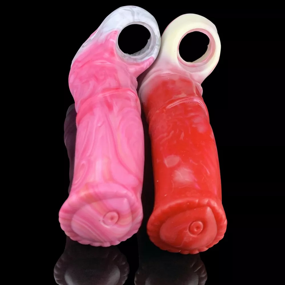 Material: silicone
Intotal L: 17.4cm
Insert L: 15.5cm
Outer ... FAAK - Big Dog Cock Sleeve - Hellfire photo-5