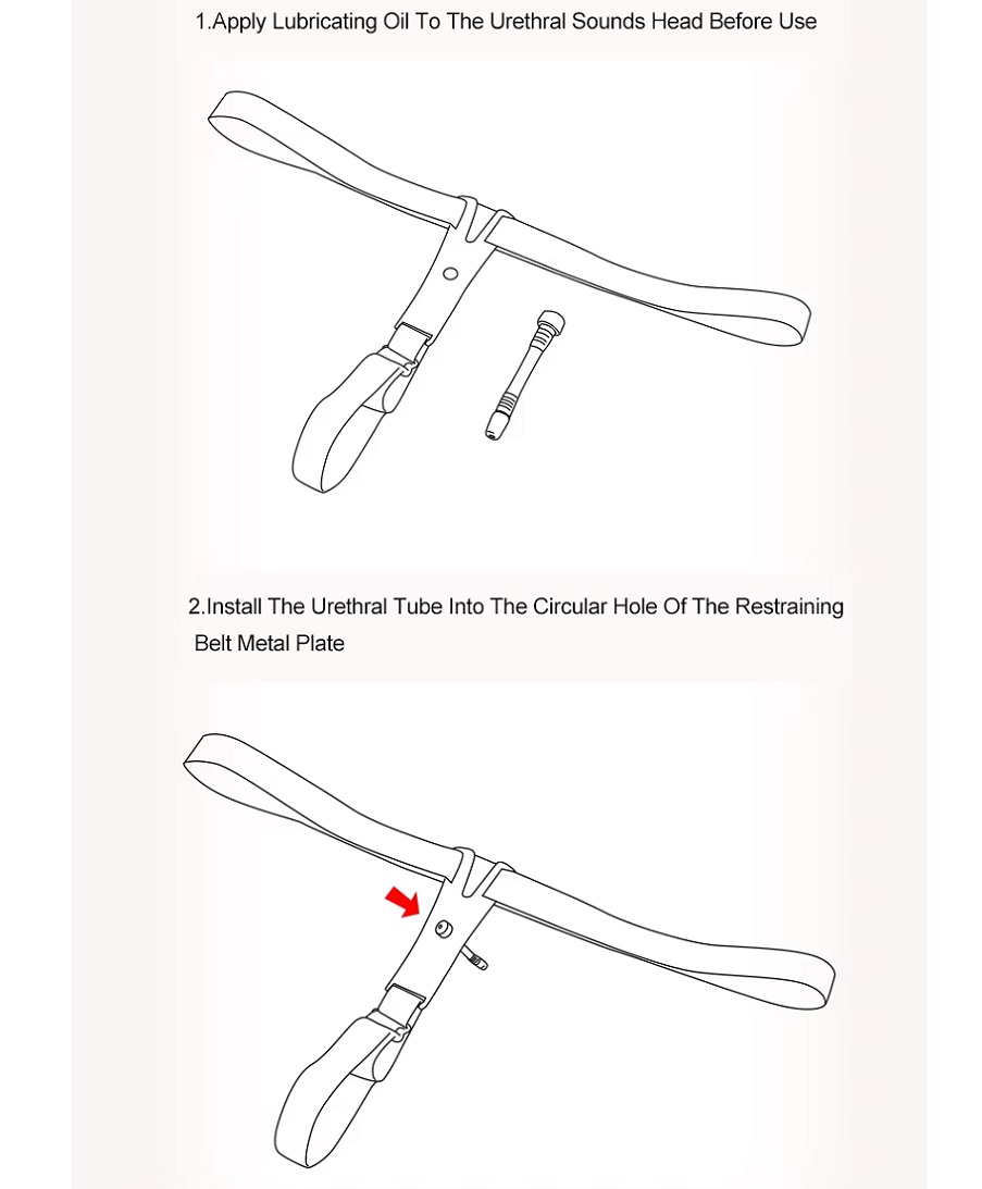 Wearable stainless steel rectangle metal plate silicone ure... MT - Wearable Square Urethral Sounds photo-7