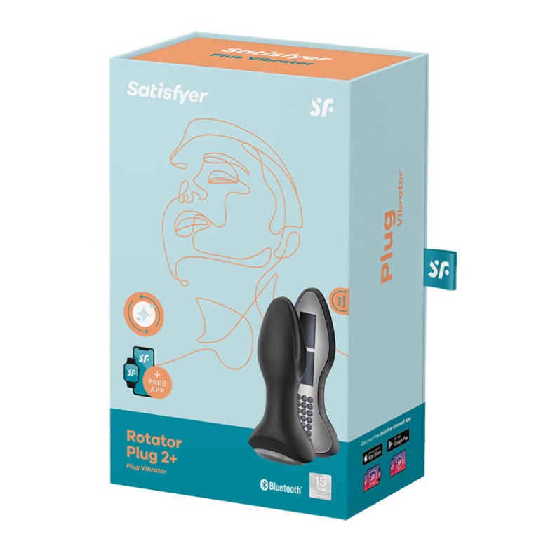 The Rotator Plug 2 Connect app stimulates with its bulbous, ... Satisfyer - Rotator Vibro Plug 2 Plus - Black photo-7