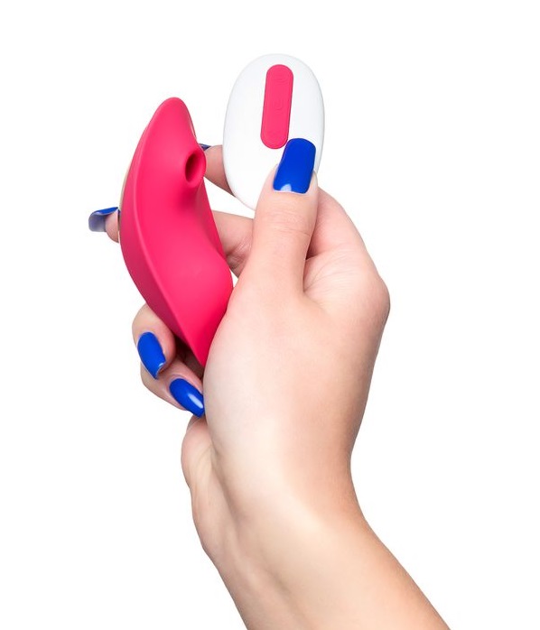 Vacuum wave stimulation panty liner Pimpit made from soft si... JOS - Pimpit Panty Stimulator - Pink photo-2