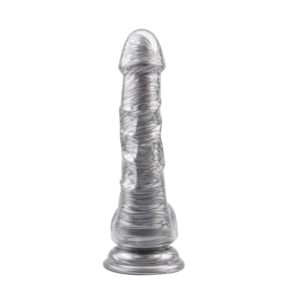 Anti-bacterial, Better-than-real, Strong suction cup
Materi... Chisa - Justin Sider Dildo - Silver photo-4