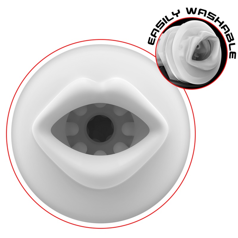 The MEGABITE automatic mouth-shaped masturbator for men from... Jamyjob - Megabite Mouth Suction Vibro Masturbator photo-3