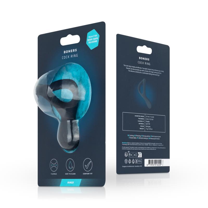 Are you looking to intensify your sexual experiences? Wearin... Boners - Snug Cock Ring - Grey photo-11
