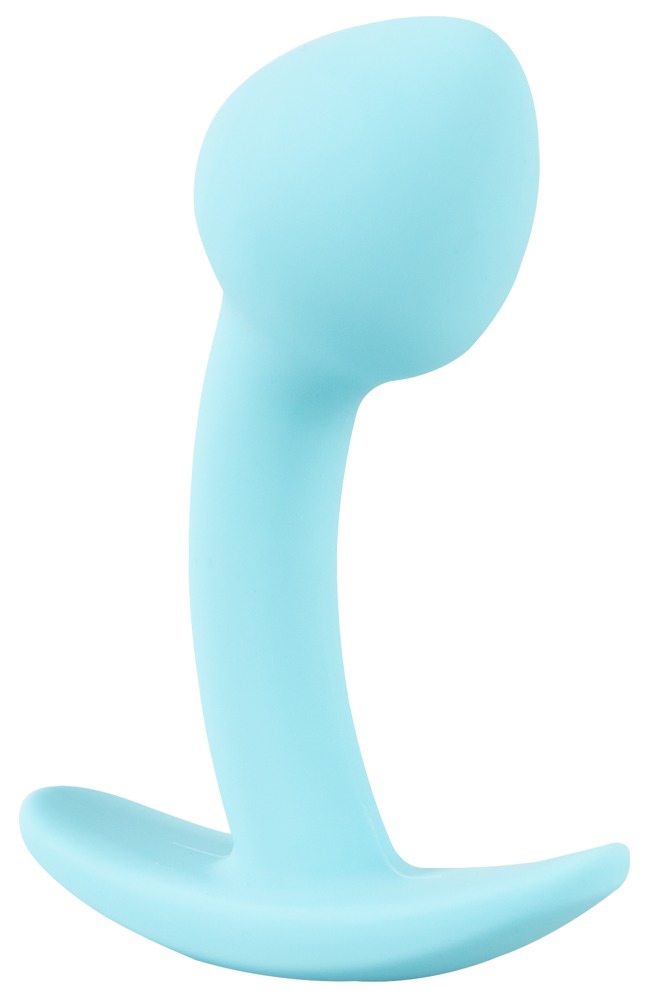 The velvety soft Mini Butt Plug from the popular Cuties rang... Cuties - Curved Mini Butt Plug - Blue photo-6