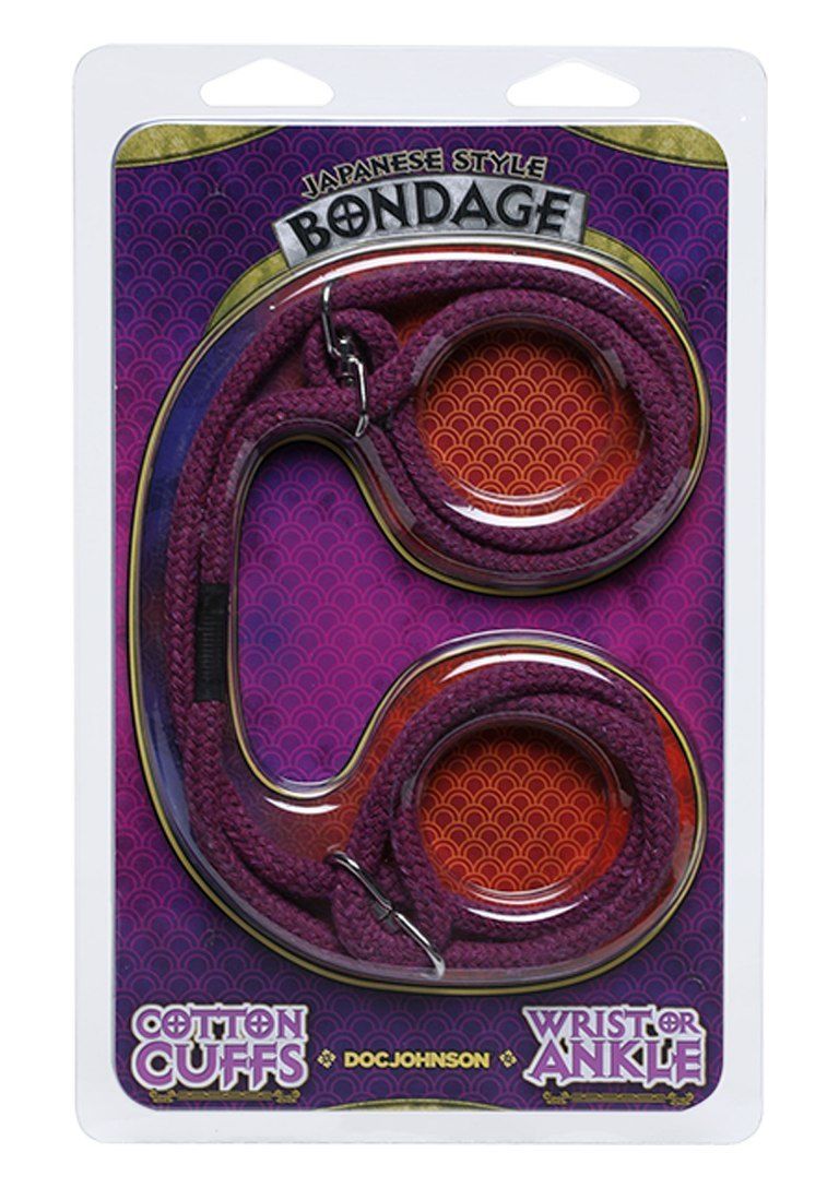 Rope is the original bondage and restraint tool, and finding... Doc Johnson - Wrist or Ankle Cotton Cuffs - Purple photo-2