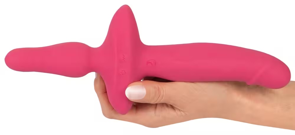 The handy double for every erotic occasion!
The 2in1 Vibrato... Couple Choise - 2in1 Vibrator w Butt Plug - Pink photo-6