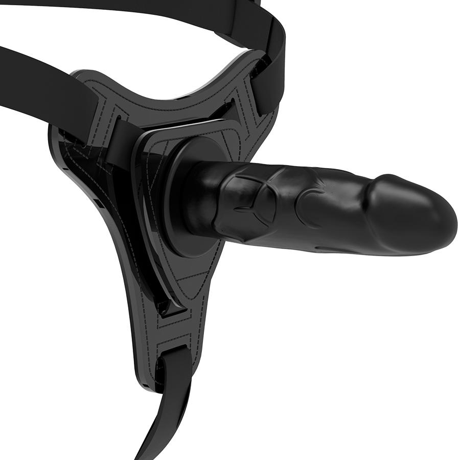 Experience the thrill of being in control with this fabulous... Fetish Submissive - Silicone Strap-on Realistic - Black photo-3