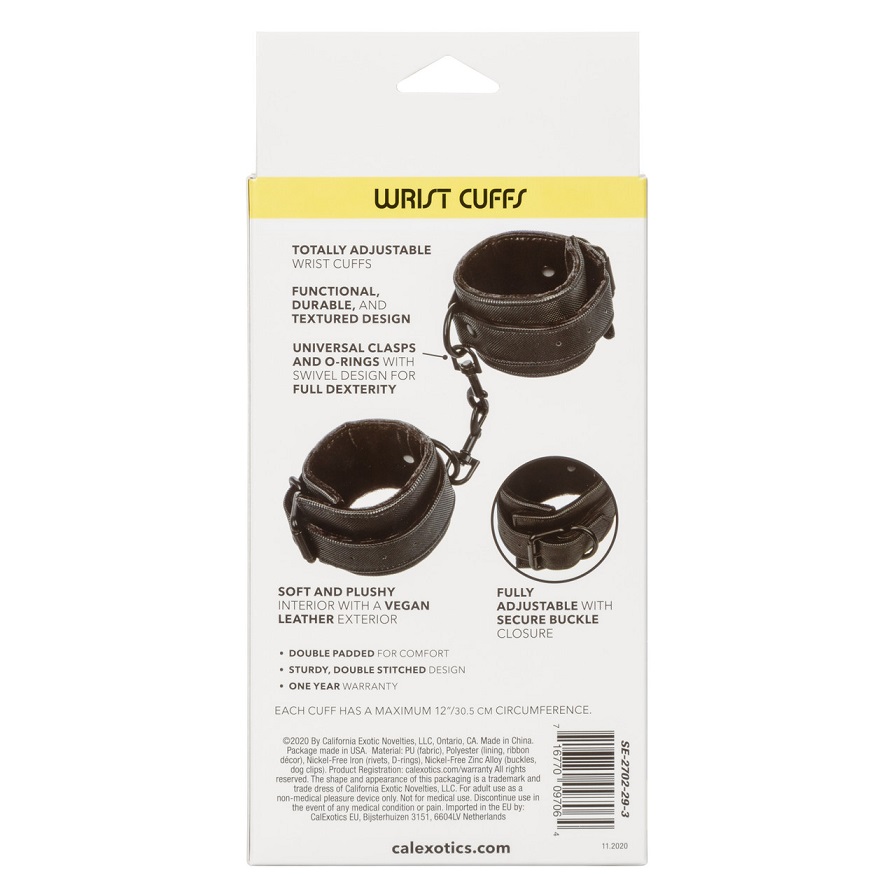 Just get on the bed and stay there in Boundless Wrist Cuffs.... CEN - Boundless Wrist Cuffs - Black photo-8