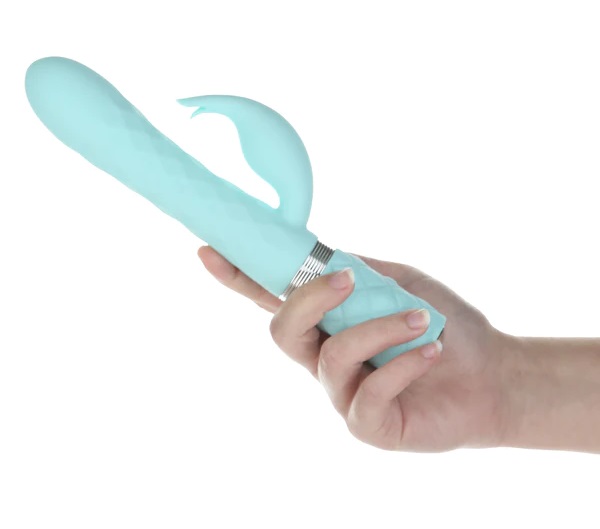 Pillow Talk is a collection that expresses beauty, fun and p... Pillow Talk - Lively Rabbit Vibrator – Teal photo-2
