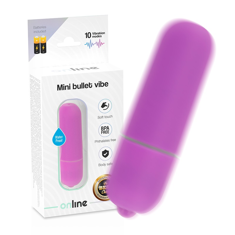 Small, discreet and powerful. With 10 different vibration pa... Online - Mini Bullet Vibe - Purple photo-4