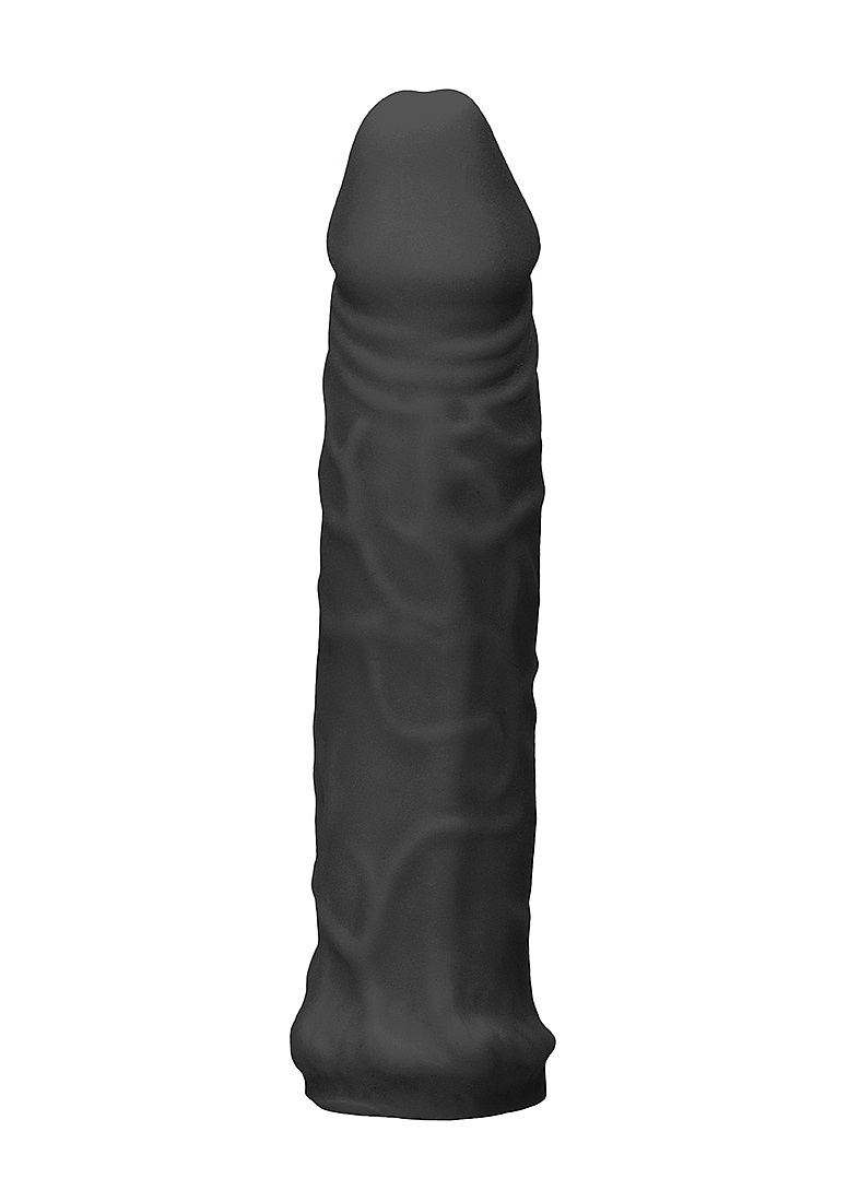 Be the bigger, better deal. The super-lifelike shapes, textu... RealRock - Penis Sleeve 6" - Black photo-3