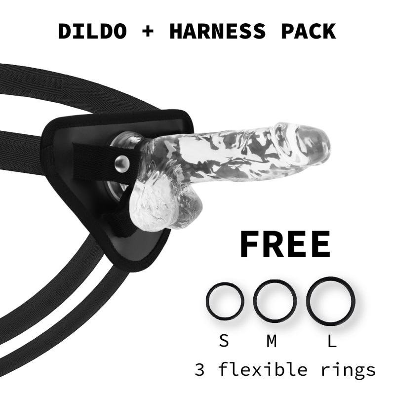 X Ray Clear is a true pleasure experience with a specially d... X Ray - Strap-On Harness w 15.5cm Realistic Dildo photo-7