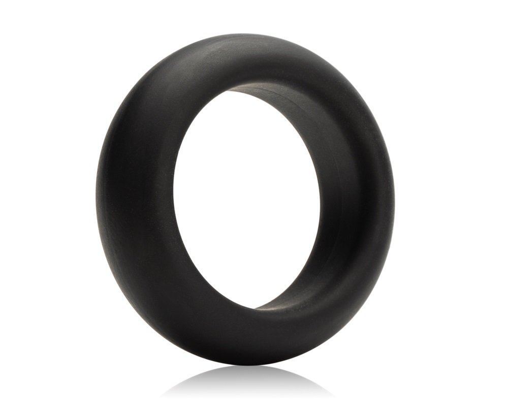 This luxury silicone cock ring will keep you harder for long... Je Joue - Silicone Cock Ring - Maximum Stretch - Black photo-2