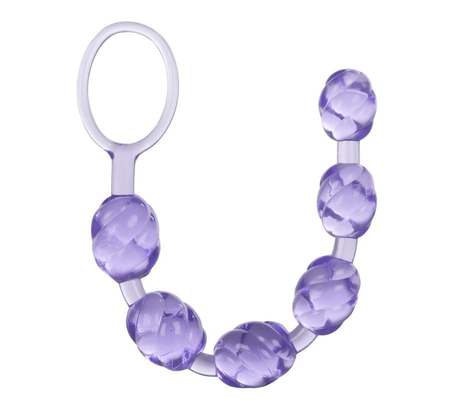 Sensually swirled for ultimate and extended personal pleasur... CEN - Swirl Pleasure Beads - Purple photo-2