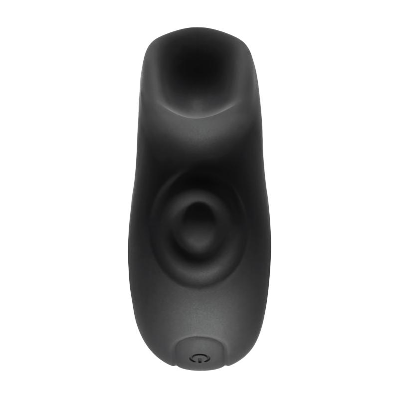 The circle is complete with Ring My Bell. This ring-shaped t... Playboy - Ring My Bell Vibrator - Black photo-7