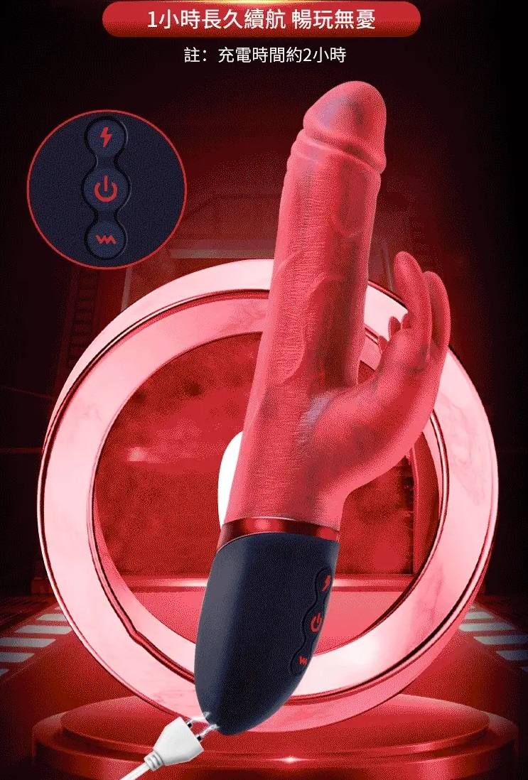 Canismajor Pro is an upgraded model with real sensual feelin... Erocome - Canismajor Pro Thrust Realistic Vibrator - Red photo-12