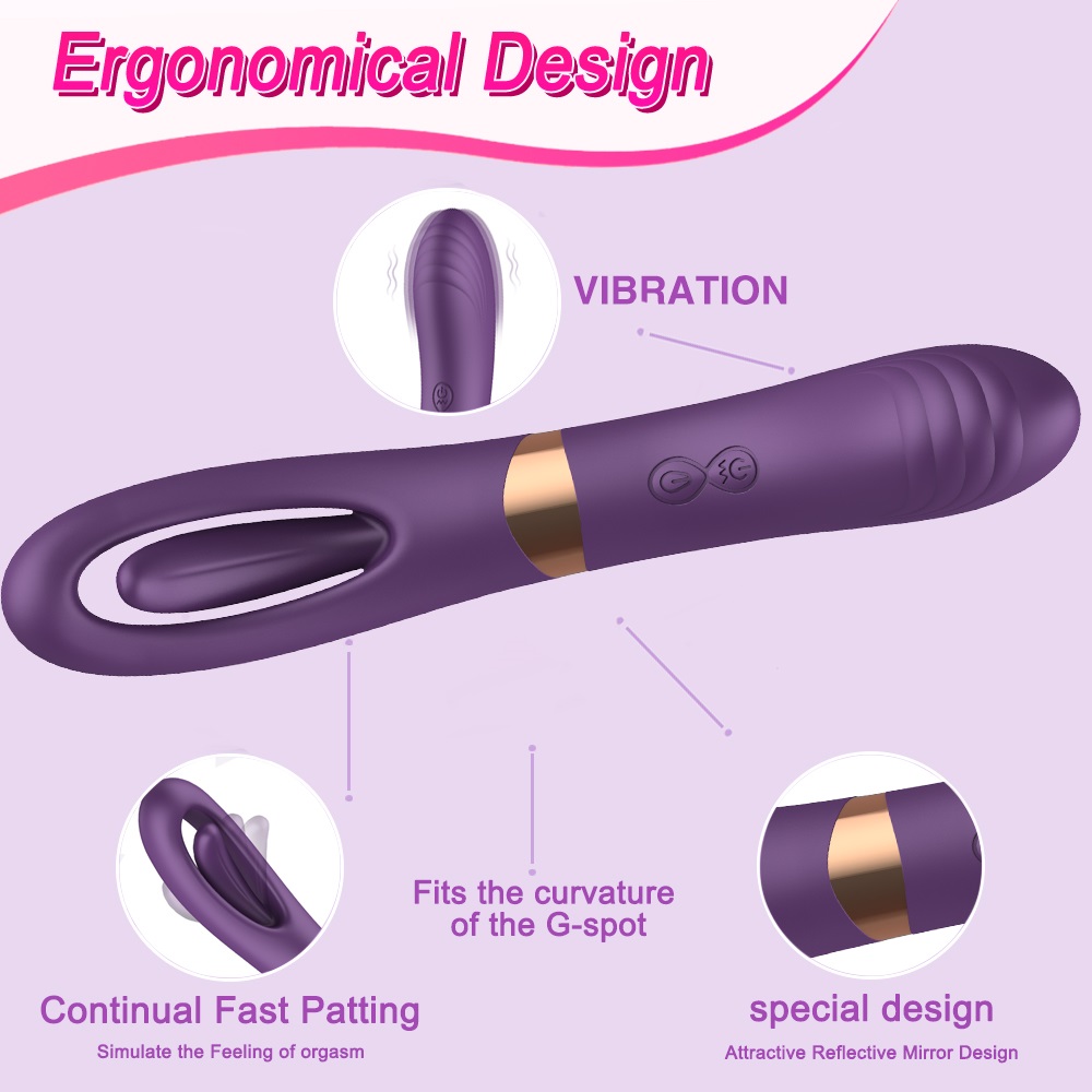 10 Kinds of vibration
10 Kinds of Flicking
Magnet Rechargea... Secwell - Lisa Flicking Dual Vibrator - Purple photo-2