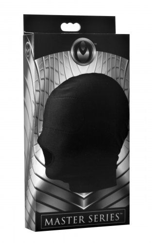 This lightweight hood is designed to be comfortable, stretch... Master Series - Disguise Open Mouth Hood with Padded Blindfold photo-4