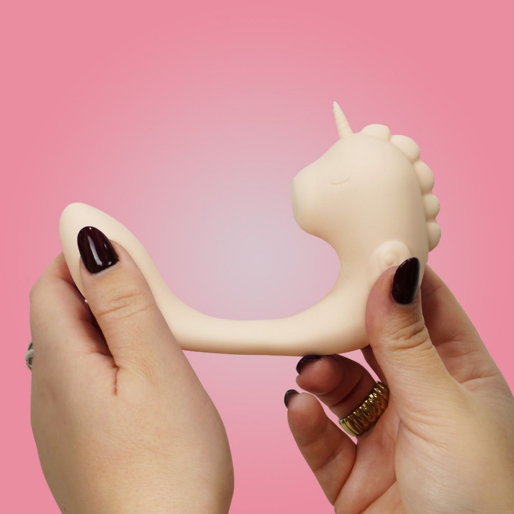 Designed to captivate and deliver unmatched satisfaction, th... Unihorn - C-Horse Coral Throb Dual Vibe - Light Pink photo-2
