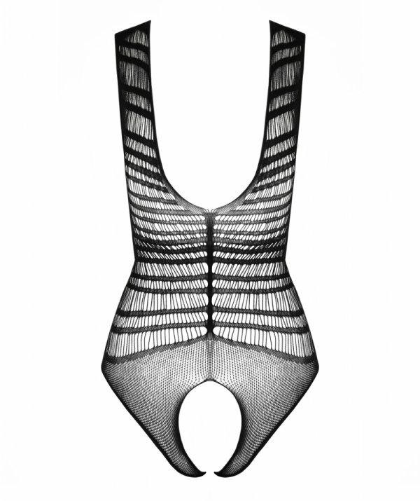 Sexy bodystocking that perfectly fits the figure, emphasizin... Passion - Teddy BS086 - Black photo-6