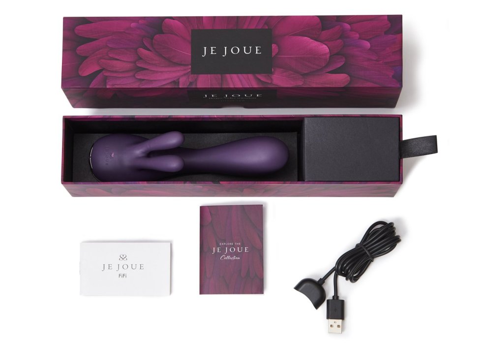 The rabbit - redefined. With five vibration and pulsation pa... Je Joue - Fifi Rabbit Vibrator - Purple photo-5
