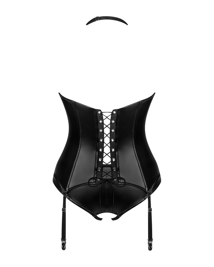 Create a rebellious style! Attract only compliments and feel... Obsessive - Viranes Corset - Black - XS/S photo-4
