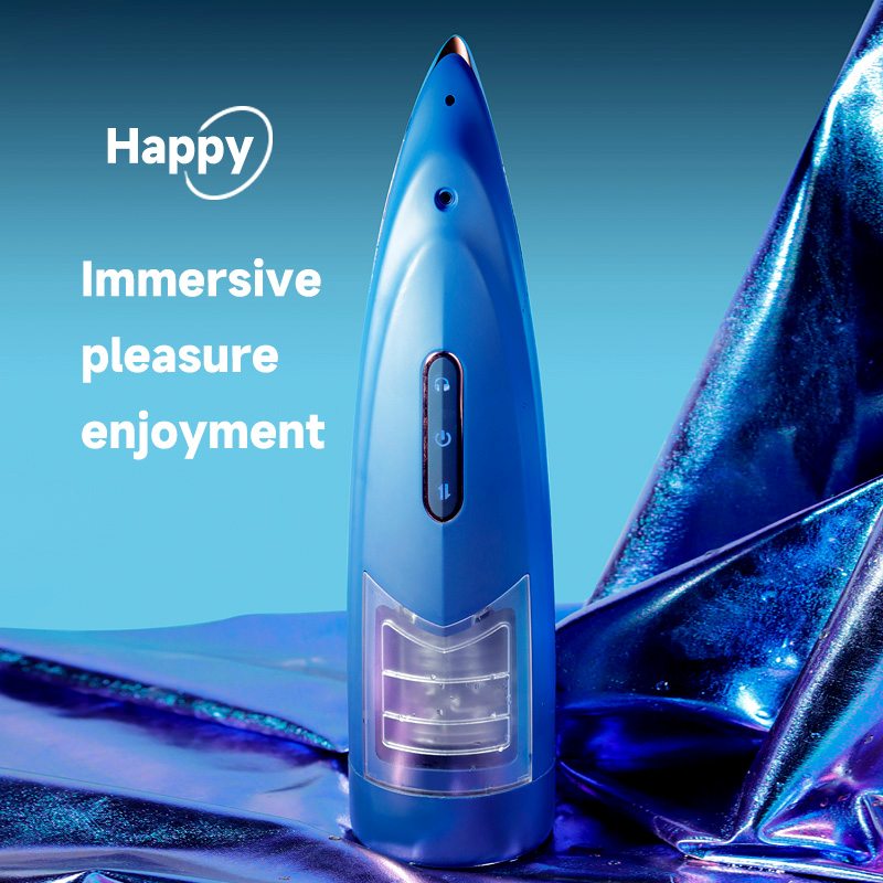 The new internal retractable structure, coupled with 360° wr... Secwell - FunnyMee Masturbator w Voice - Blue photo-6