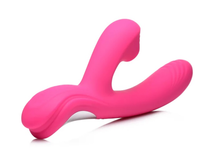 Sleek, smooth silicone wrapped around powerful motors makes ... Power Bunnies - Shudders 30X Rabbit Vibrator - Pink photo-4