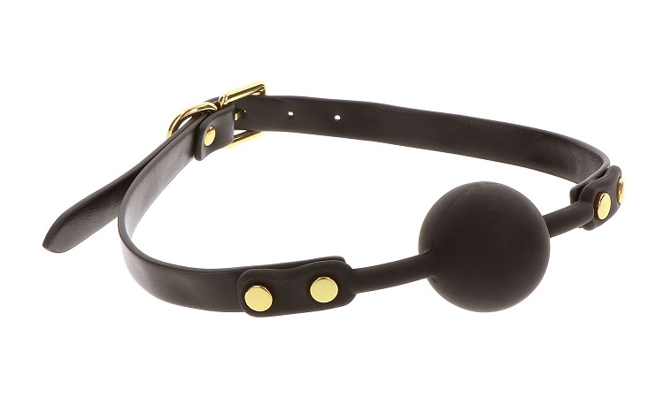 Explore the captivating world of bondage with the TABOOM Bal... Taboom - Vogue Ball Gag - Black photo-3