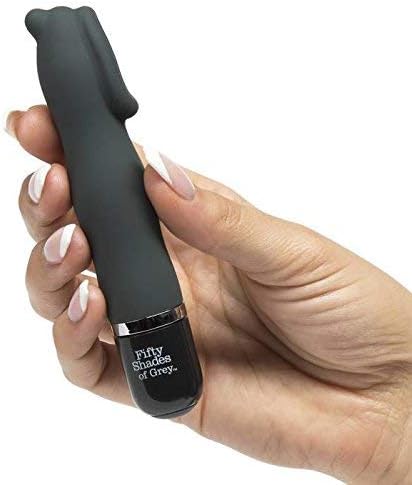 Made from sleek silicone and with 10 powerful modes of vibra... Fifty Shades of Grey - Sweet Touch Mini Clitoral Vibrator - Black photo-2