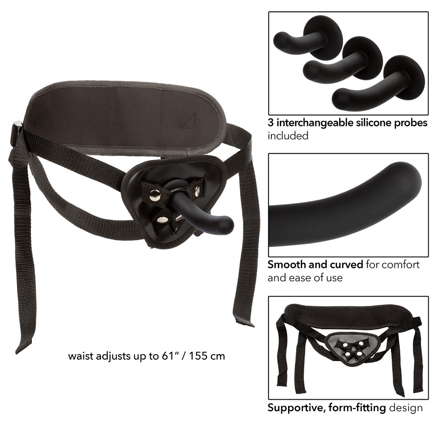 Introducing the Boundless Silicone Curve Pegging Kit, a comp... CEN - Boundless Strap-On Curve Pegging Kit - Black photo-9