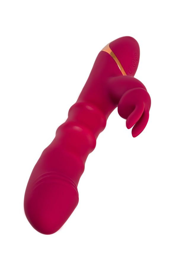 A classic-shaped vibrator JOS TENTY for double stimulation o... JOS - Tenty Rabbit Vibrator - Burgundy photo-7
