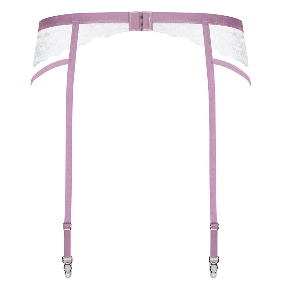 Do you dream of a French design and elegant chic? Do you wan... Obsessive - Lilyanne Garter Belt - White - L/XL photo-8