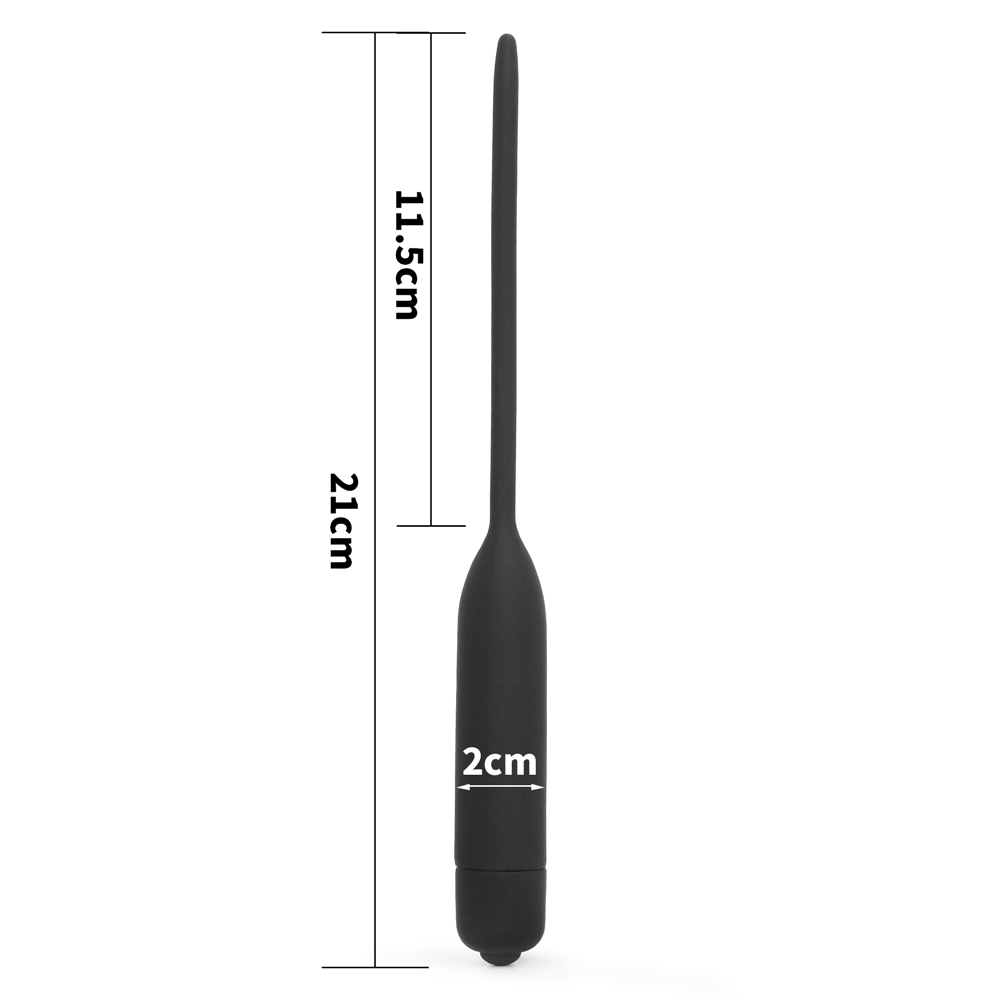For urethral explorers looking to amp up their play, this 10... Lovetoy - Silicone Vibrating Urethral Dilator - Black photo-12