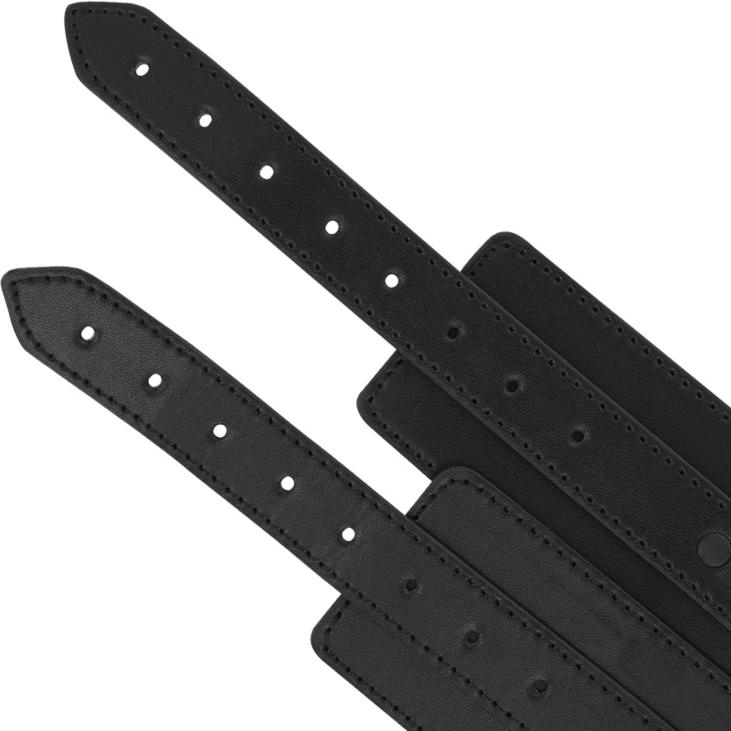 The vegan leather ankle cuffs from the INTENSE FETISH brand ... Intense - Vegan Ankle Cuffs - Black photo-4